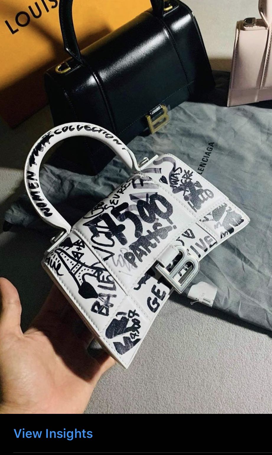 Balenciaga hourglass bag used