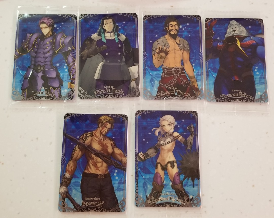Bandai Fate Grand Order Fgo 餅卡wafer 威化saber 玩具 遊戲類 玩具 Carousell