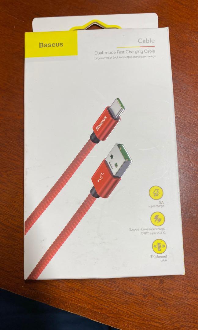 Baseus USB-C Cable (Category: Batteries & Power Banks) located in Makati City. Submitted by techietrade (Listing ID 1029159932, Image 1). Description: Bnew and sealed haven't been used A freebie.