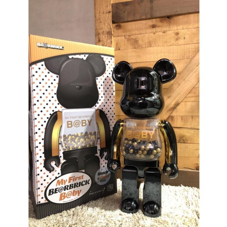 BEARBRICK x INNERSECT MY FIRST BABY 1000% BLACK & GOLD, Hobbies 