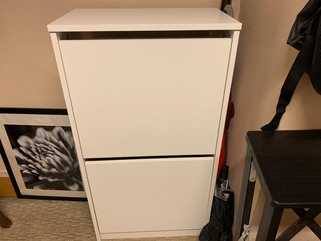 Bissa Shoe Cabinet With 2 Compartments Size 49x93cm Ikea Furniture Shelves Drawers On Carousell