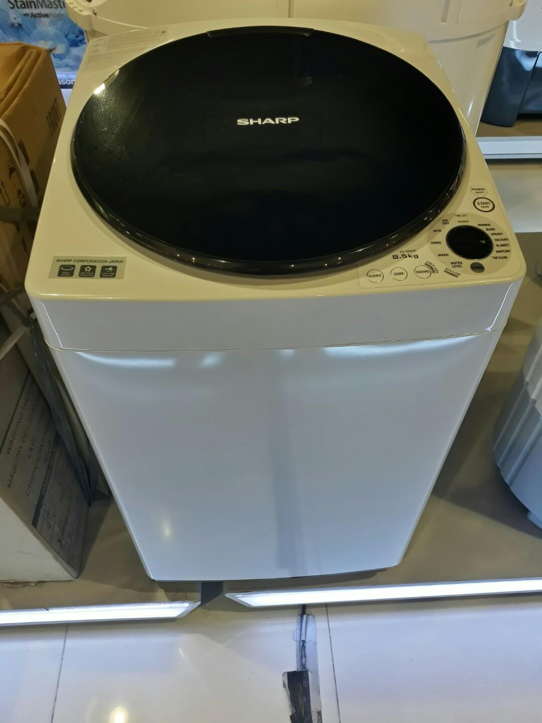 Brandnew Sharp Top Load Washing Machine 2020model Es S85hp Es S105hp Tv Home Appliances Washing Machines And Dryers On Carousell