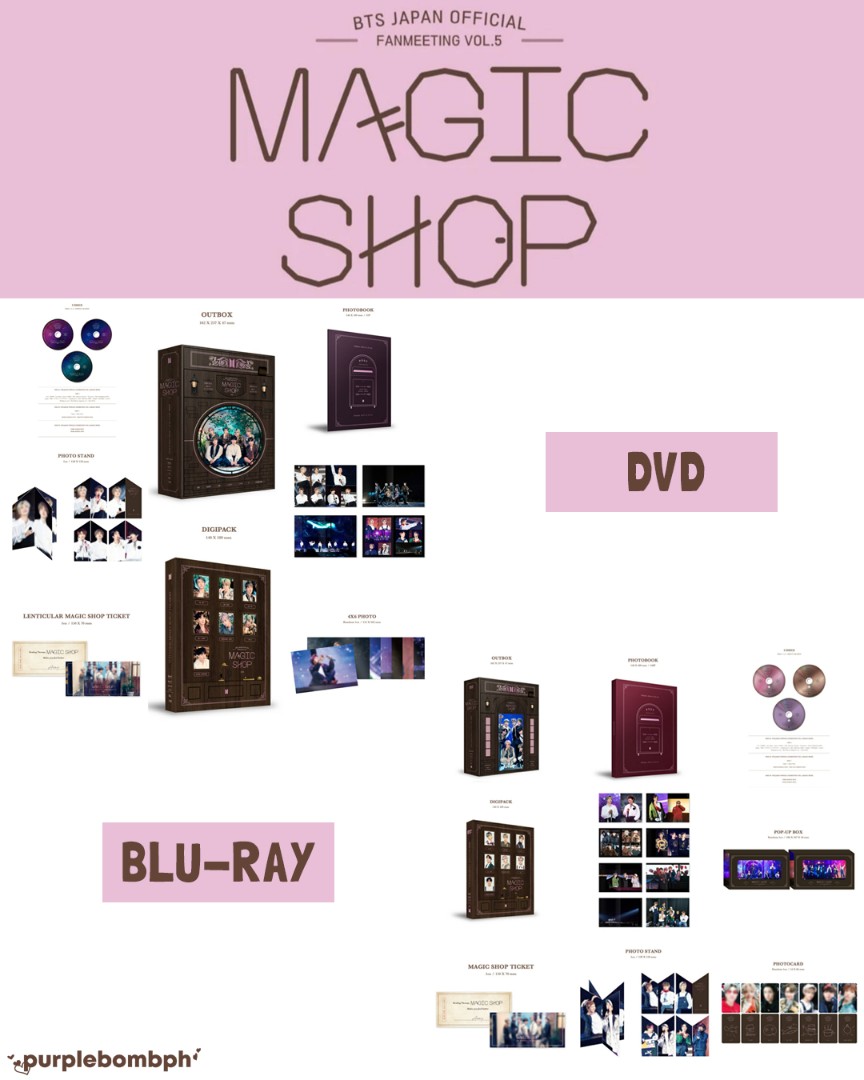 BTS JAPAN OFFICIAL FANMEETING VOL.5 [MAGIC SHOP] DVD & BLU-RAY