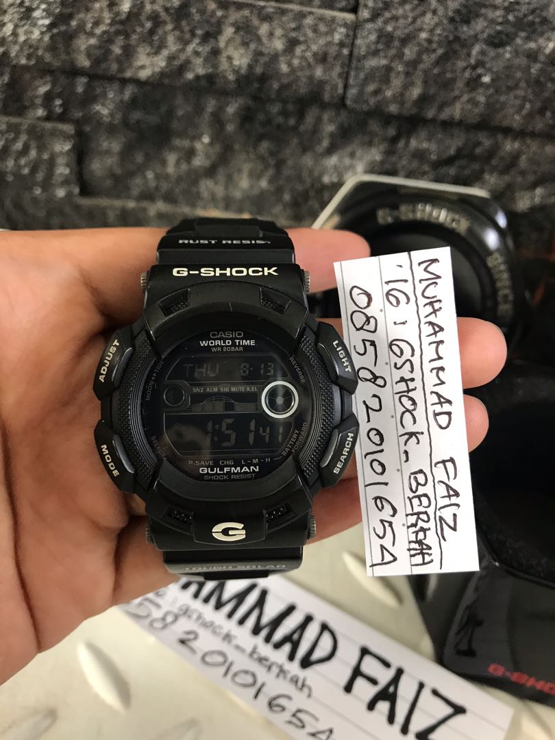 Casio Gshock GR-9110-BW Gulfman G shock GW-9110-BW Gulfmaster Mudman  Frogman, Fesyen Pria, Jam Tangan di Carousell