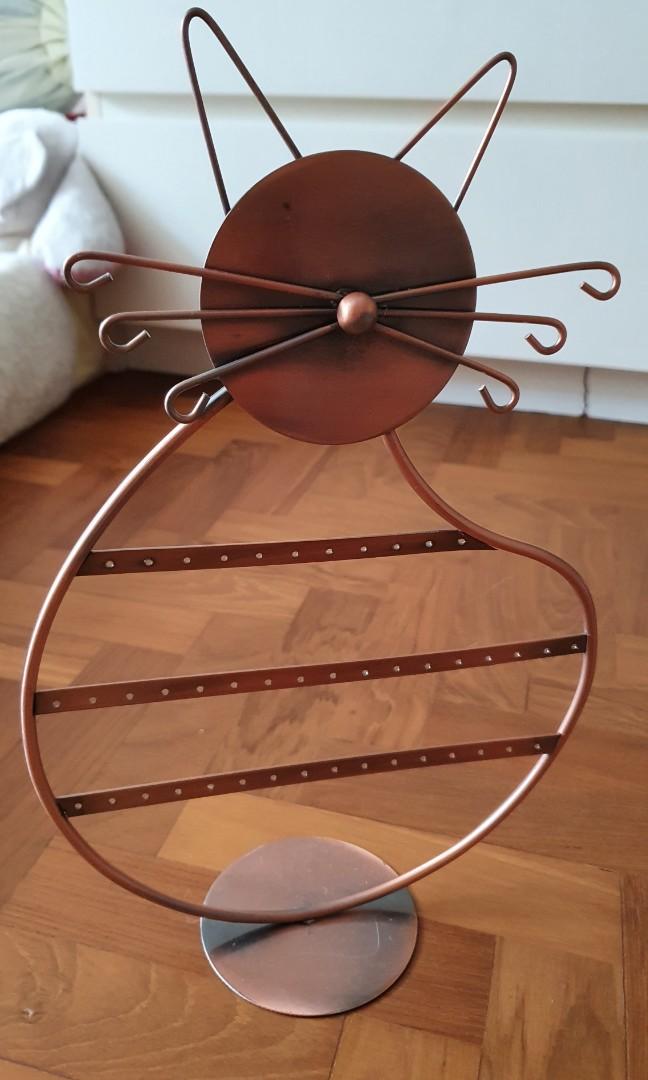 Cat earring holder on sale