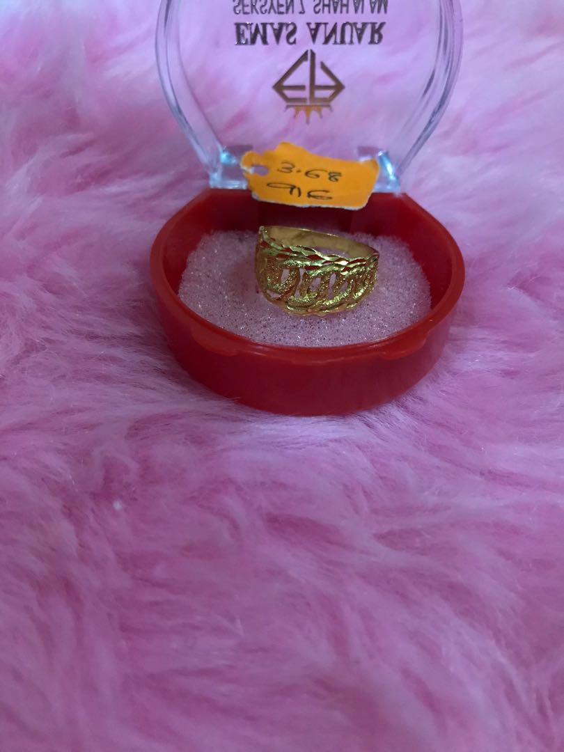 Cincin Coco Emas 916 Women S Fashion Jewellery On Carousell Cincin batu hexa with white stone. cincin coco emas 916