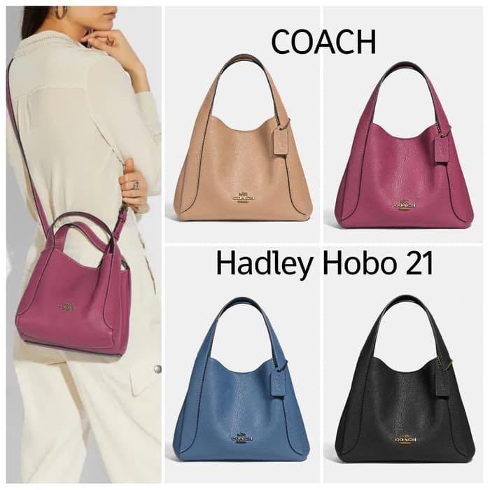 Coach hadley 21 leather hobo online