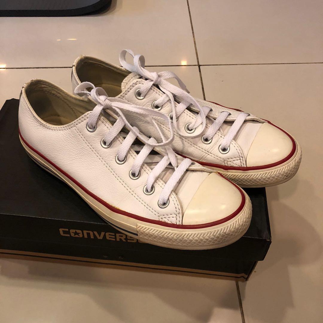 converse ct ox white leather