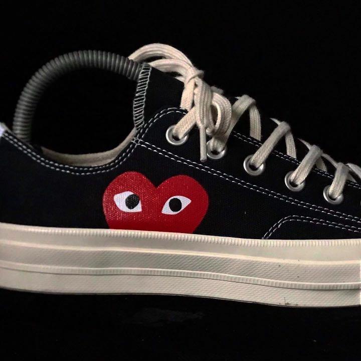 converse play black low