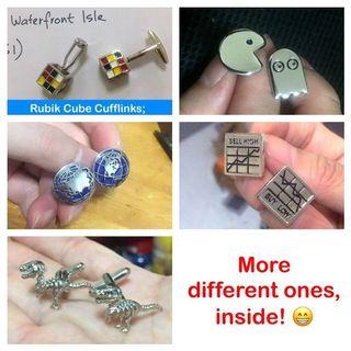Cufflinks: Various ones [everyday office wear valentine anniversary birthday graduation congratulation cuff links gifts presents; N-120819 uncle anthony]