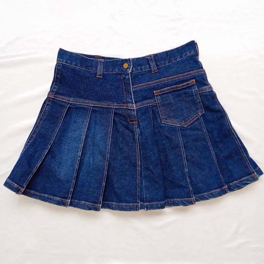 denim tennis skirt