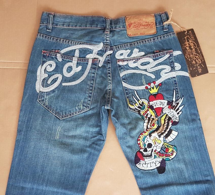 ed hardy skull jeans