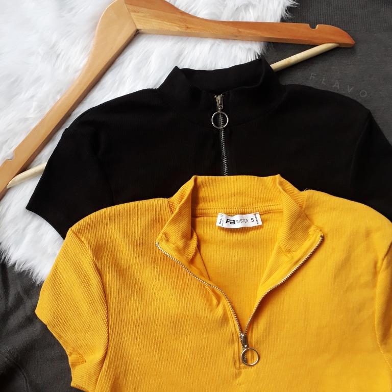 Half zip up top