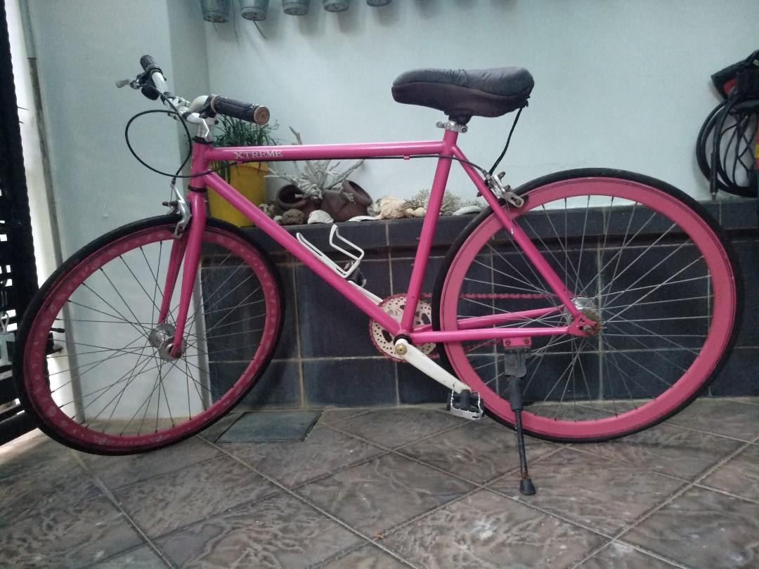 fixie bike pink