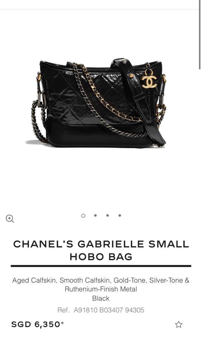 Shop CHANEL CHANEL's GABRIELLE Small Hobo Bag (A91810) by