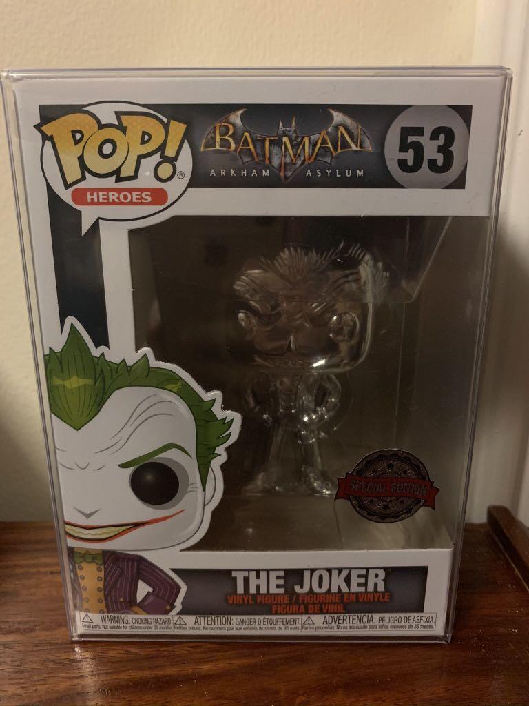 Funko POP Heroes 53 Batman The Joker Silver Chrome Special Edition