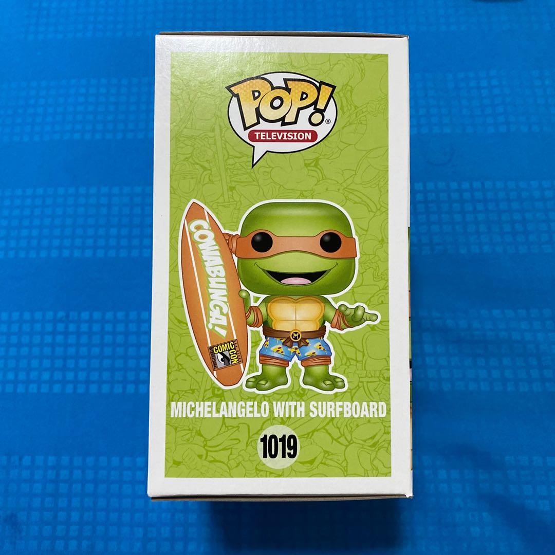 funko pop michelangelo with surfboard