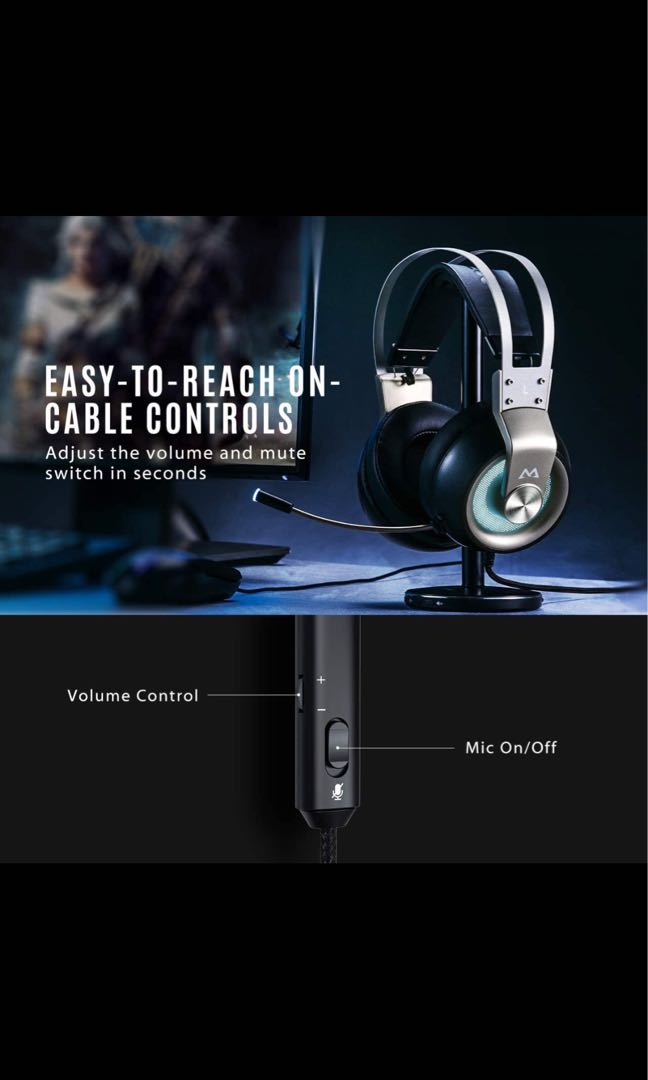 gaming headset mute switch