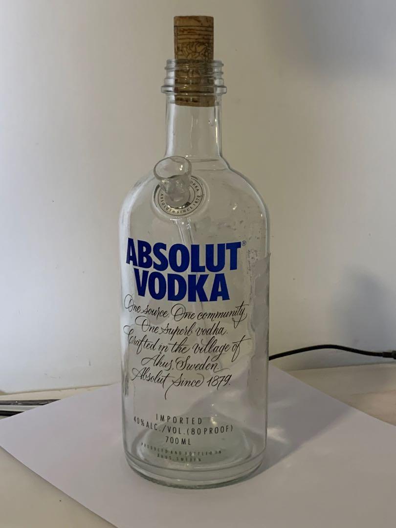 Glass Bottle With Pipe Home Furniture Home Decor On Carousell