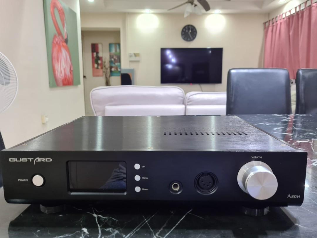 gustard a20h dual ak4497 dsd dac and headphone amp price reduced electronics audio on carousell