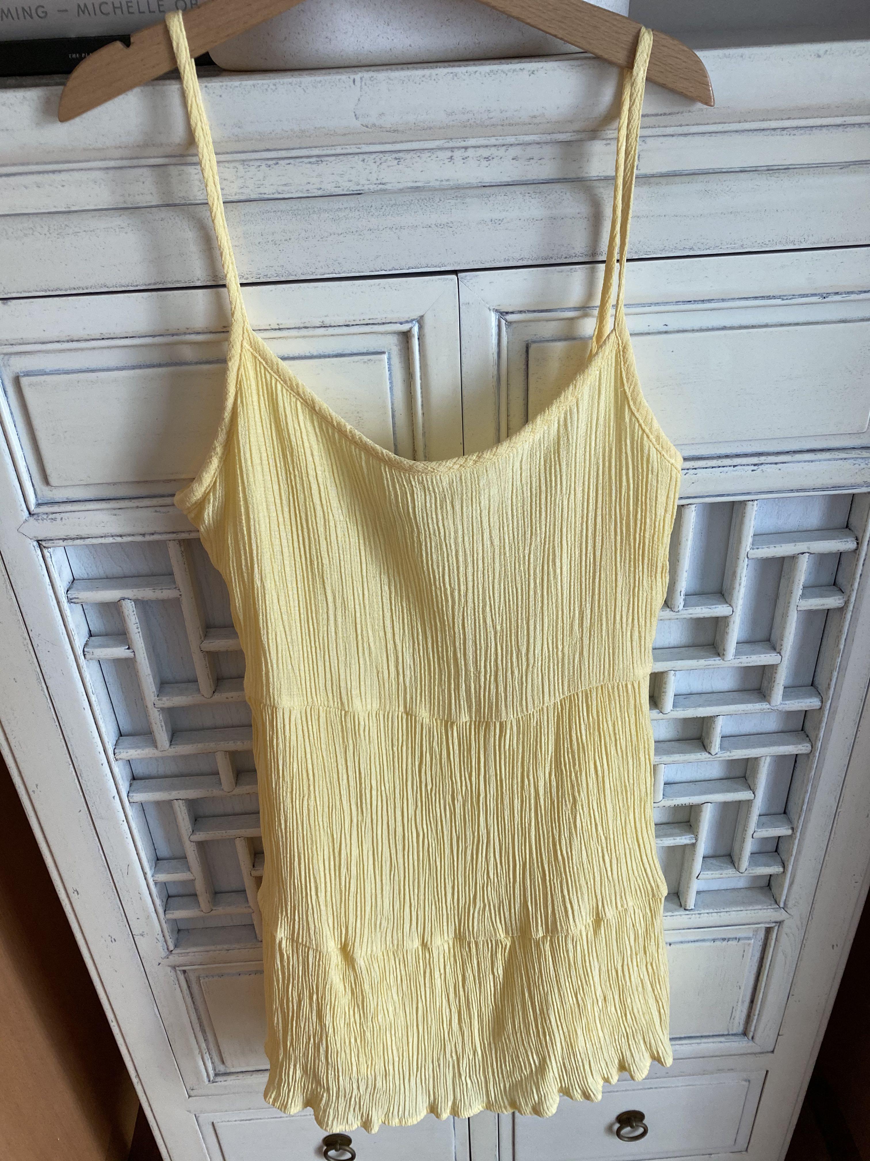 H&m yellow dress 2020 clearance