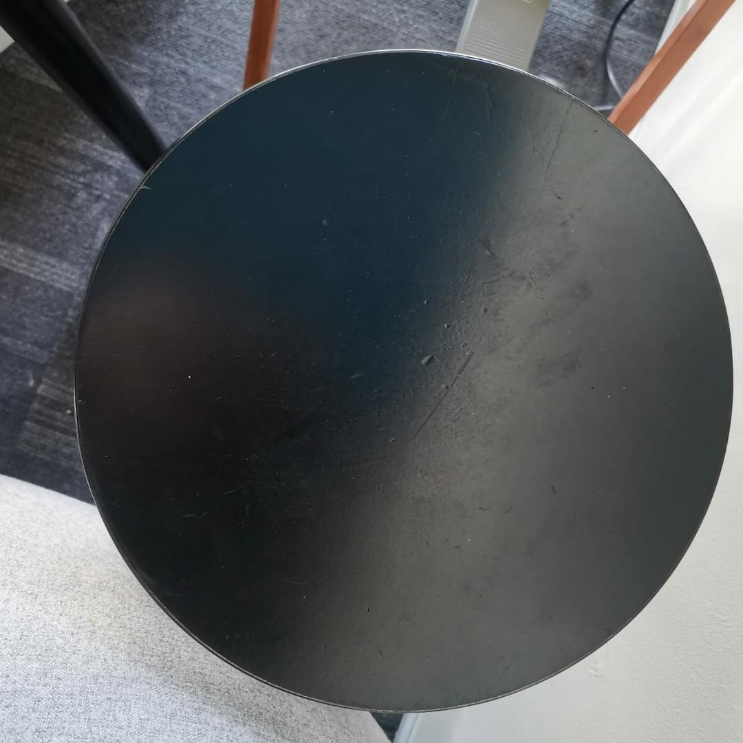 Ikea Black Wooden Bar Stool, Furniture & Home Living, Furniture, Chairs