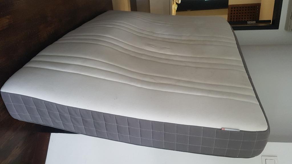 Ikea Hovag Queen Mattress 50sgd Furniture Beds Mattresses On Carousell