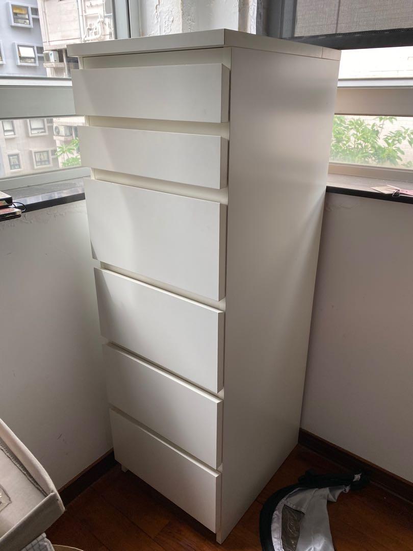 Ikea Skinny Malm Dresser Drawers Å¢ä¿¬ Å®¶å± Å¢ä¿¬ Carousell Tvilum scottsdale 6 drawer double dresser, white wood grain. carousell