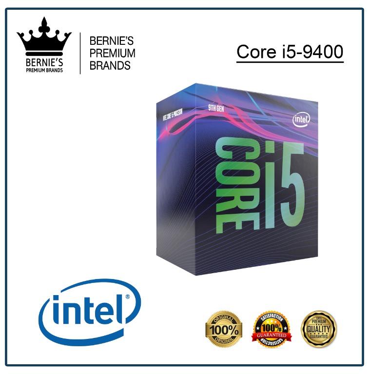 Intel Core i5-9400 (Category: Computer Parts) located in Pasay City. Submitted by premiumbrands (Listing ID 1029012665, Image 1). Description: 100% Certified Original/Genuine product. Available, and ready for FREE delivery via LBC Hong Kong (3-7 days). Everything is brand new, and factory sealed. Check out our FACEBOOK pages: Bernie's Premium Brands - Gadgets Bernie's Premium Brands – Women.