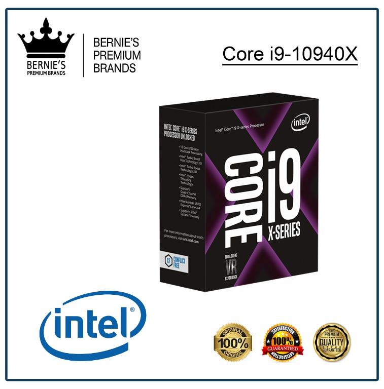 Intel Core i9-10940X (Category: Computer Parts) located in Pasay City. Submitted by premiumbrands (Listing ID 1029016480, Image 1). Description: 100% Certified Original/Genuine product. Available, and ready for FREE delivery via LBC Hong Kong (3-7 days). Everything is brand new, and factory sealed. Check out our FACEBOOK pages: Bernie's Premium Brands - Gadgets Bernie's Premium Brands – Women.