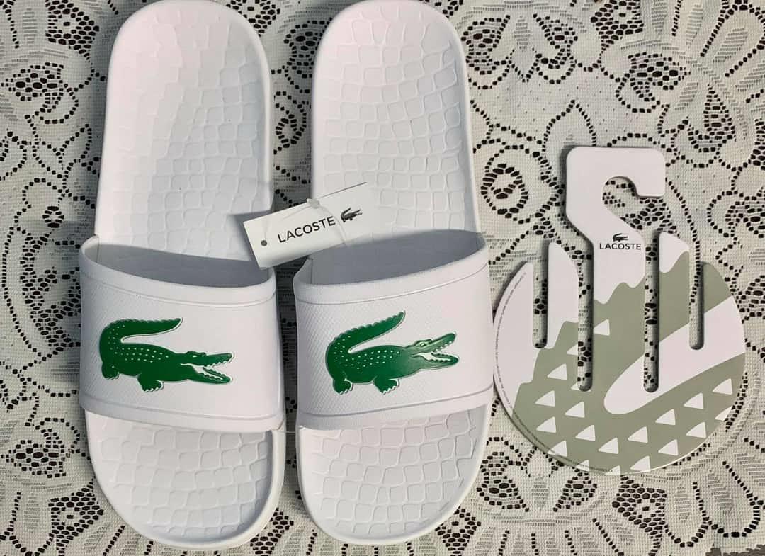 lacoste slip on slippers