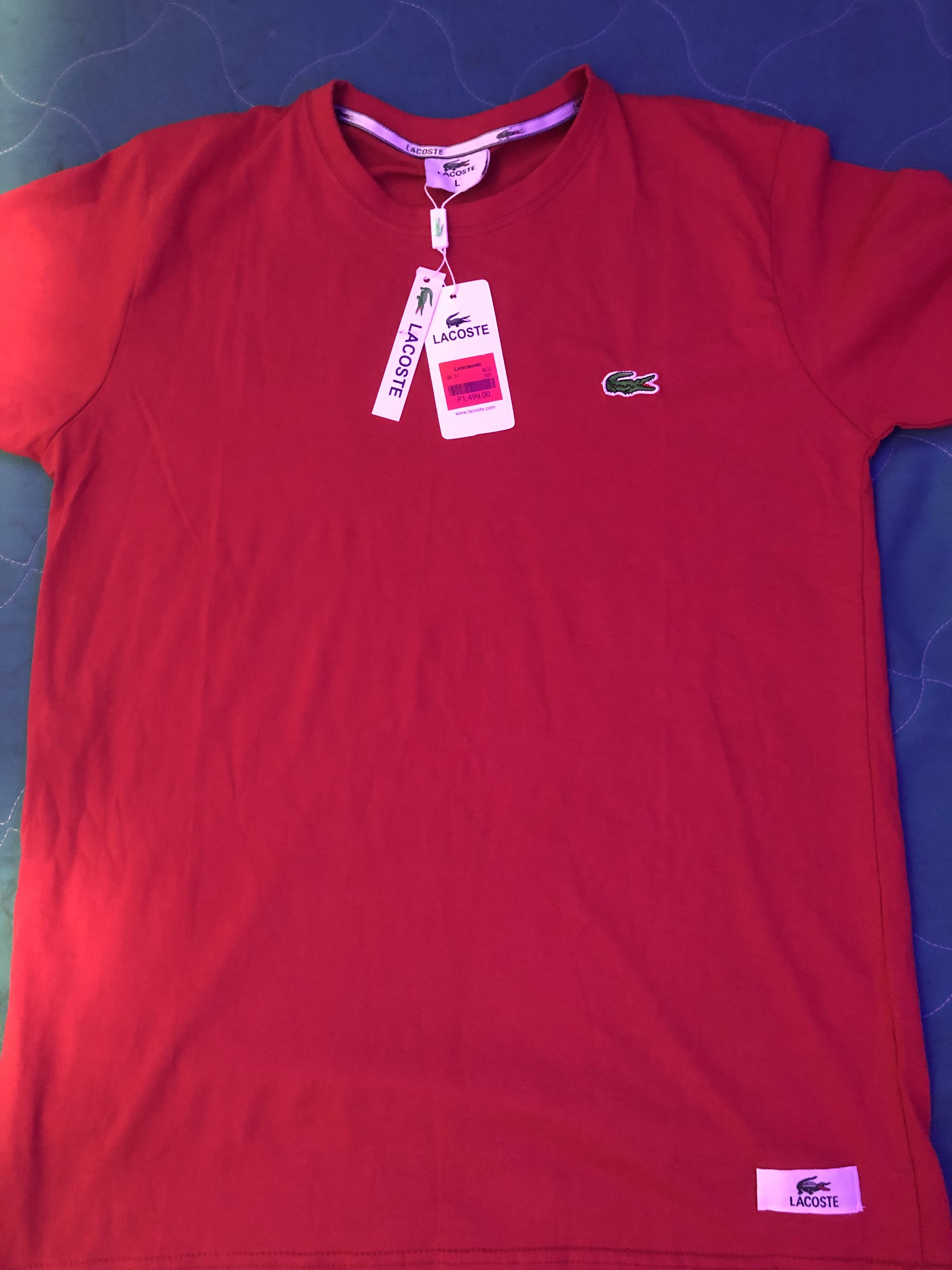 lacoste shirt red