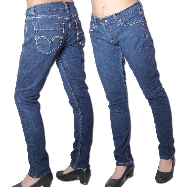 levi's dark blue denim jeans