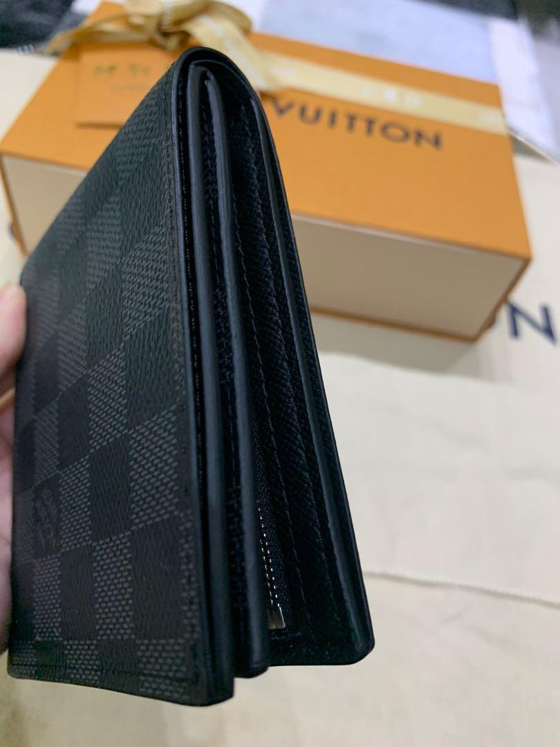 Louis Vuitton - Unisex "Amerigo" Wallet, Graphite Damier , w/OG  box, tag, cloth