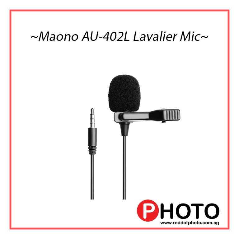 Maono Lavalier AU402L Microphone, Audio, Microphones on Carousell