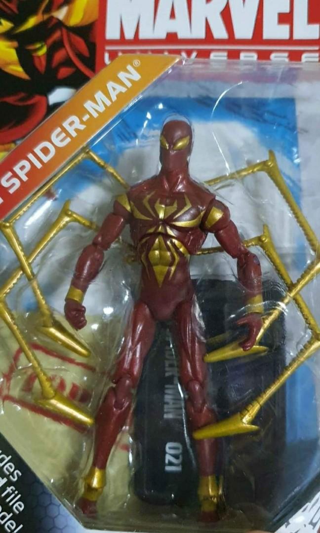 Marvel universe 3.75 inch iron spider (Category: Figurines & Statues) located in Manila. Submitted by eerbeen (Listing ID 1029127809, Image 2). Description: Marvel universe iron spider misb - 1,000 package is in pristine condition Via grab or lalamove c/o buyer.