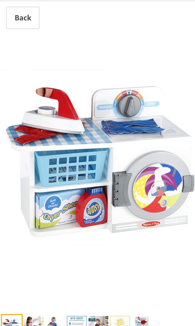 Melissa and doug laundry set discount