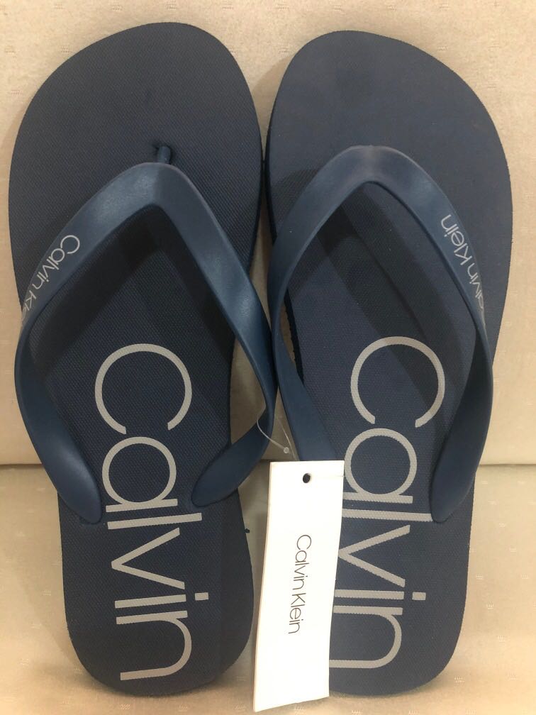 calvin klein rubber slides