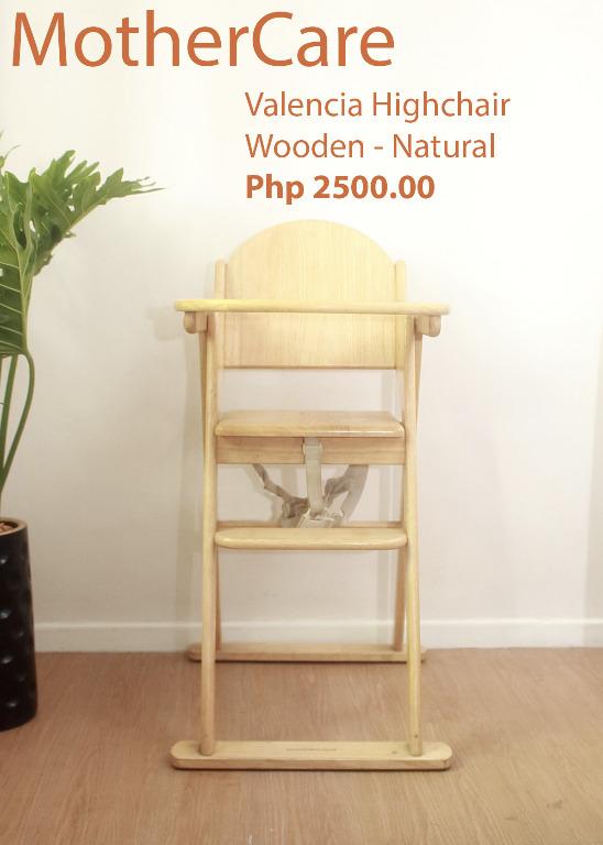 mothercare valencia wooden highchair