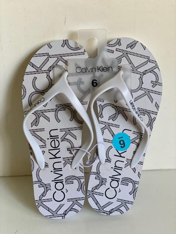 Calvin klein flip flops sale clearance