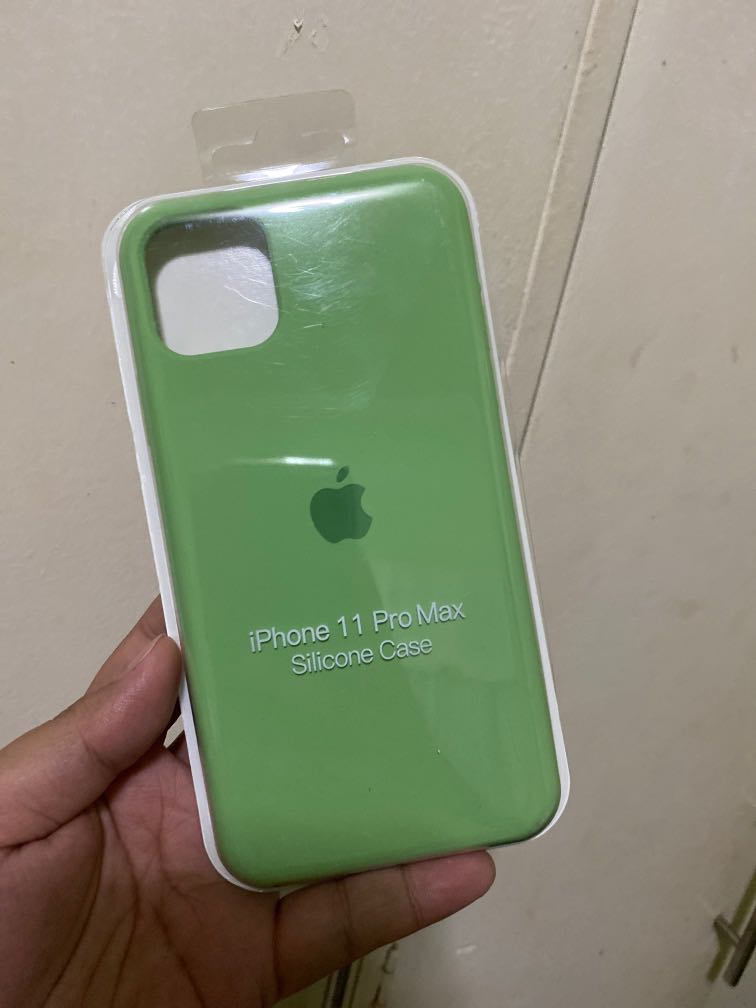 New Iphone 11 Pro Max Silicone Case Matcha Green Mobile Phones Gadgets Mobile Gadget Accessories Cases Sleeves On Carousell