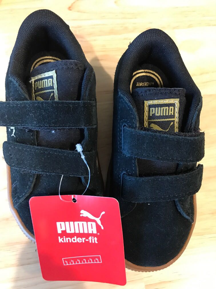 NWT black puma Velcro sneakers, Babies 