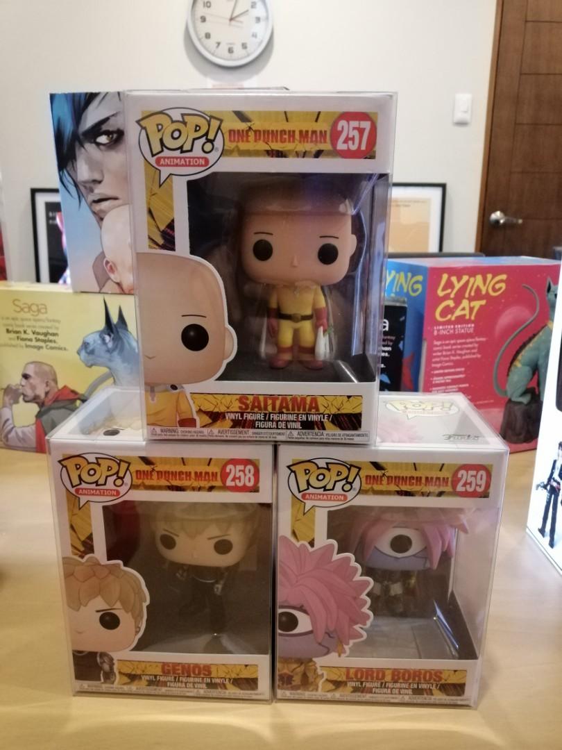 One Punch Man Funko Pop Set Bundle Saitama Genos Boros Toys Games Toys On Carousell
