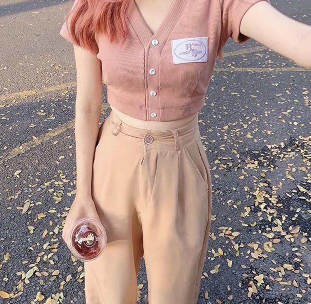 Peach high waisted pants Outlet