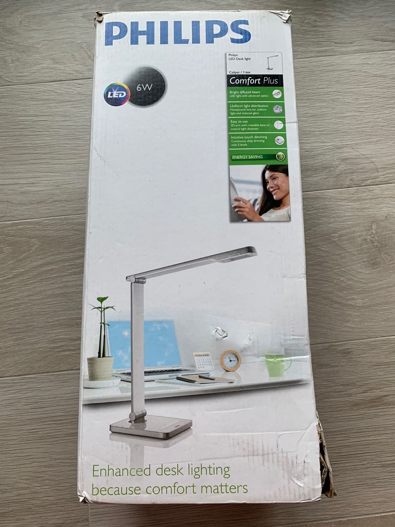 Philips Eye Care Desk Light LED枱燈, 傢俬＆家居, 燈飾及風扇, 燈飾 Carousell