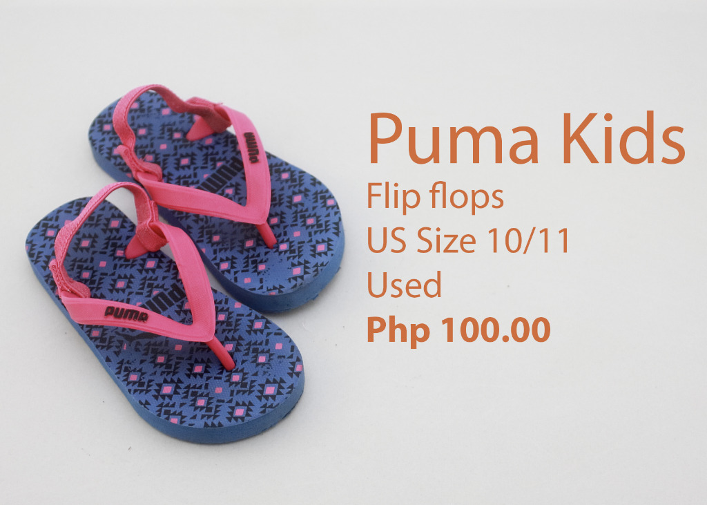 puma childrens flip flops