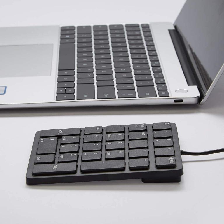 Qisan Numeric Keypad Wired Numpad 26 keys Portable Keypad USB External