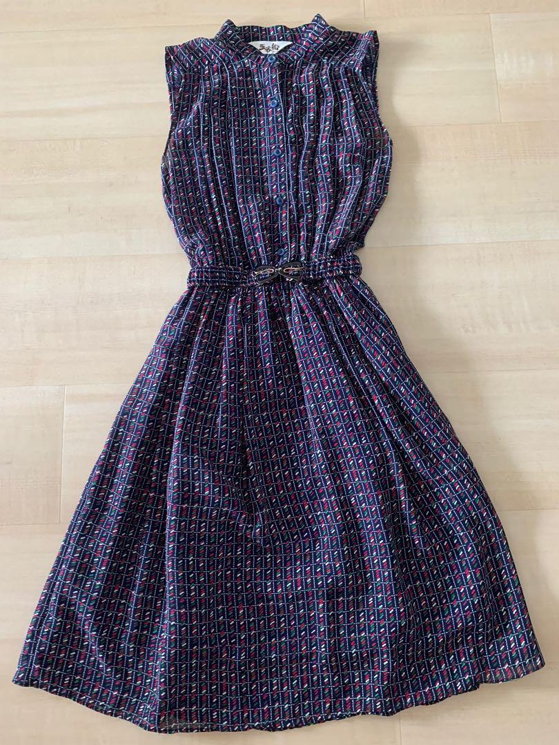 Retro sleeveless dress clearance