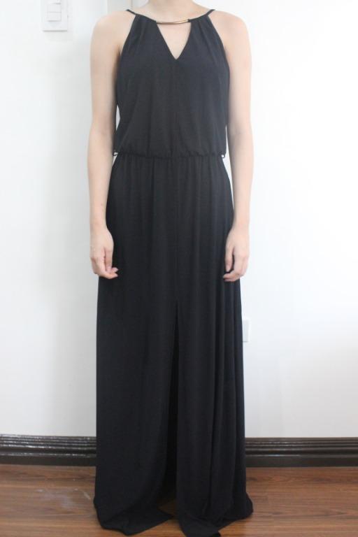 river island black maxi dress