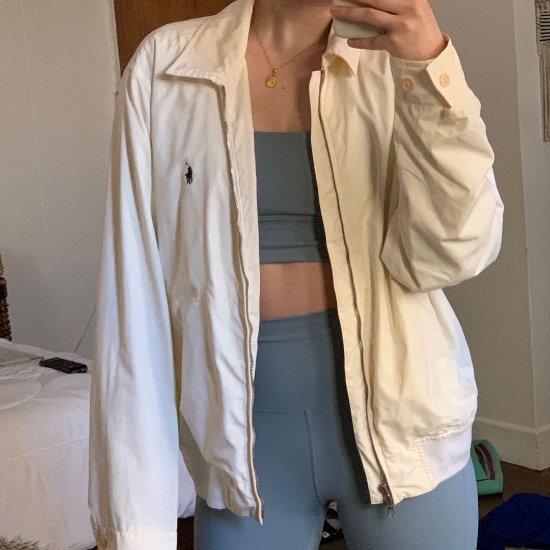 RL Beige/Cream Harrington Jacket, Women's Fashion, Coats, Jackets and